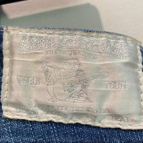 True Religion Jodie Blue Skinny Jeans with Diamond Buttons Size 30 - Picture 13 of 15